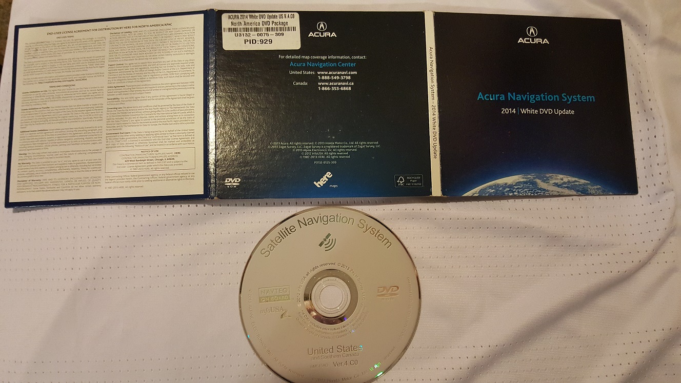 Acura Navigation DVD 2018 Navigation System Updates
