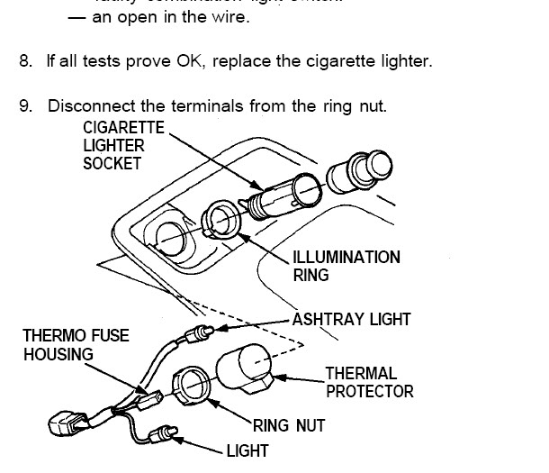 Instruction On How To Fix Your Cigarette Lighter Acurazine