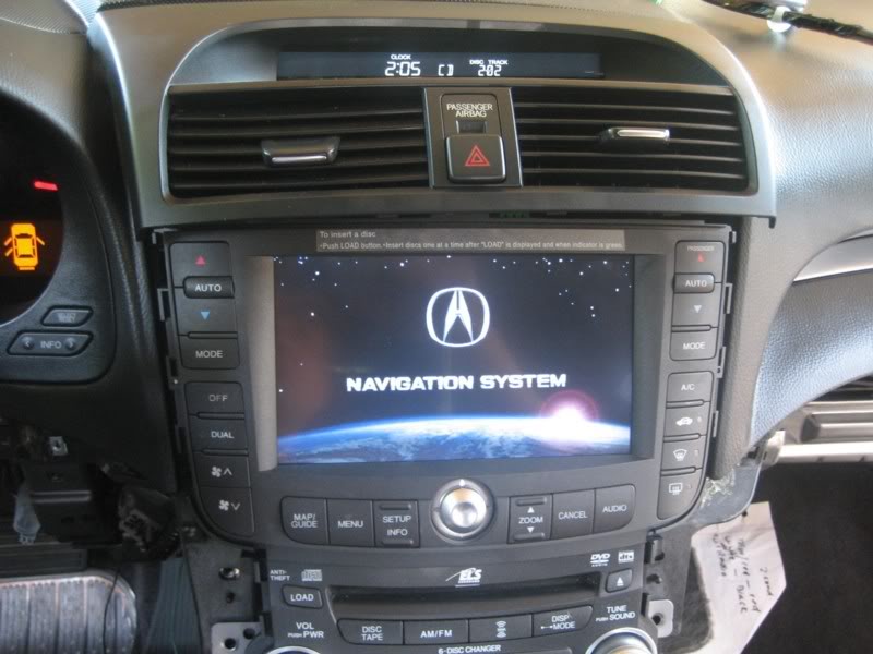 2005 Acura Tl Navigation Dvd Location