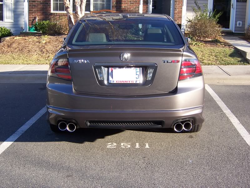 pics of exhaust tips on your 3g tl