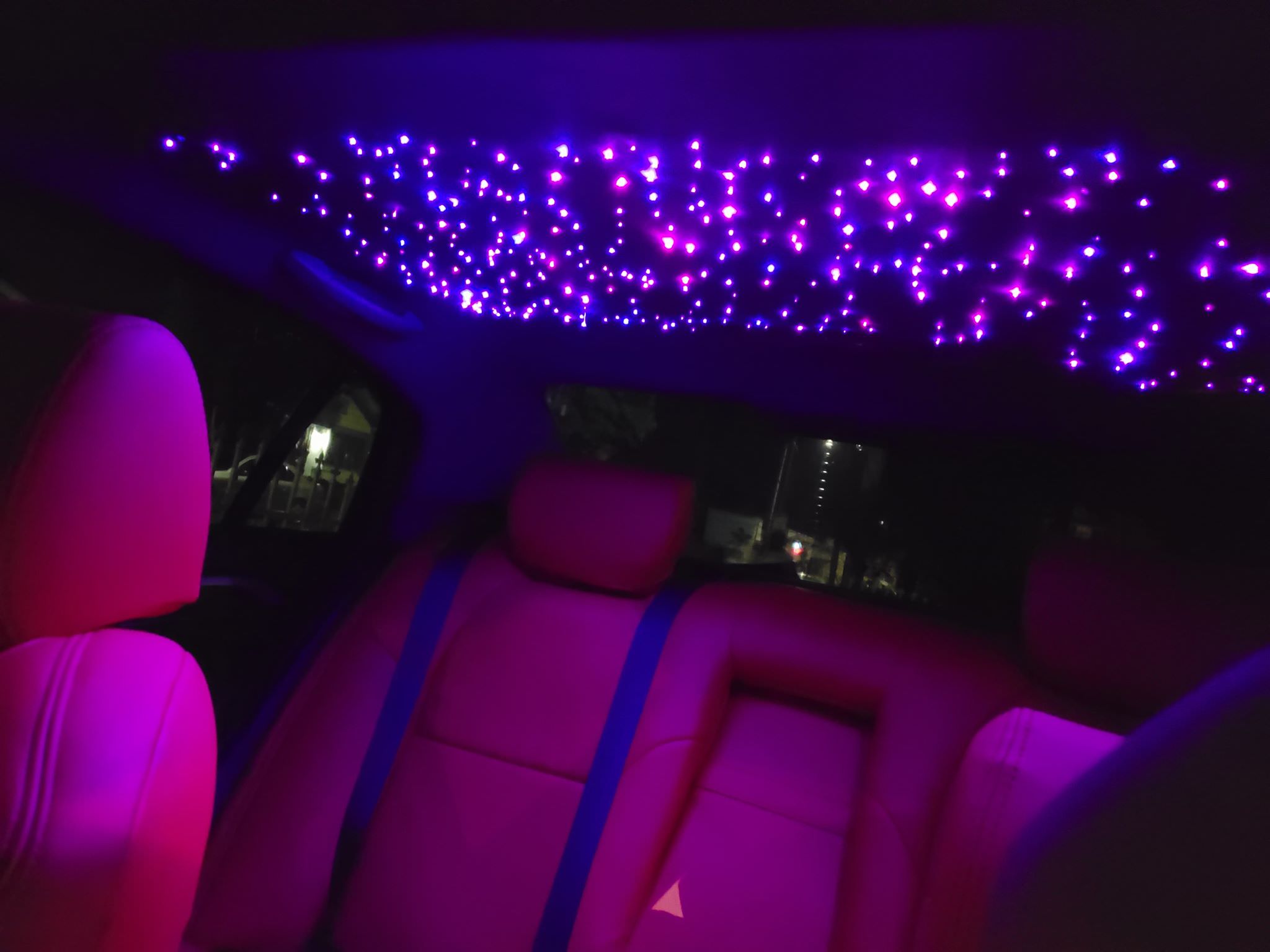 DIY 12V RGB PMMA Romantic Optical Fiber Car Roof Top Ceiling Star