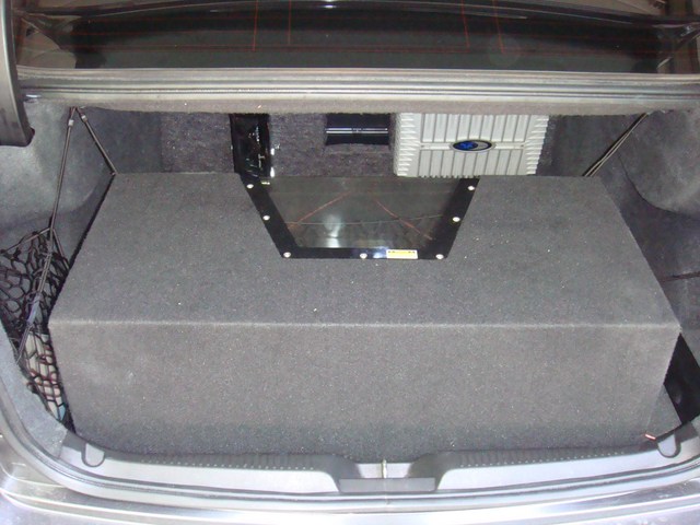 SOLD Dual 12" Bandpass Subwoofer Enclosure Box with Plexiglass CHEAP