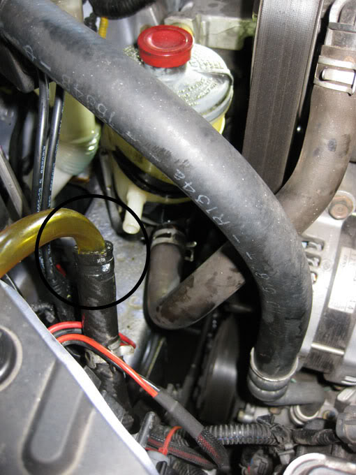 05-08 Acura TL Power Steering Oil Fluid Cooler Pipe Rack&pinion Line Hose Tube