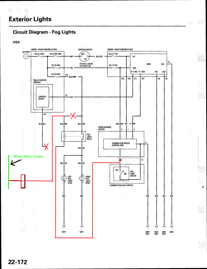 G-029: DIY Independent Fog Lights WITH Stock Switch ... acura aftermarket fog lights wiring diagram 