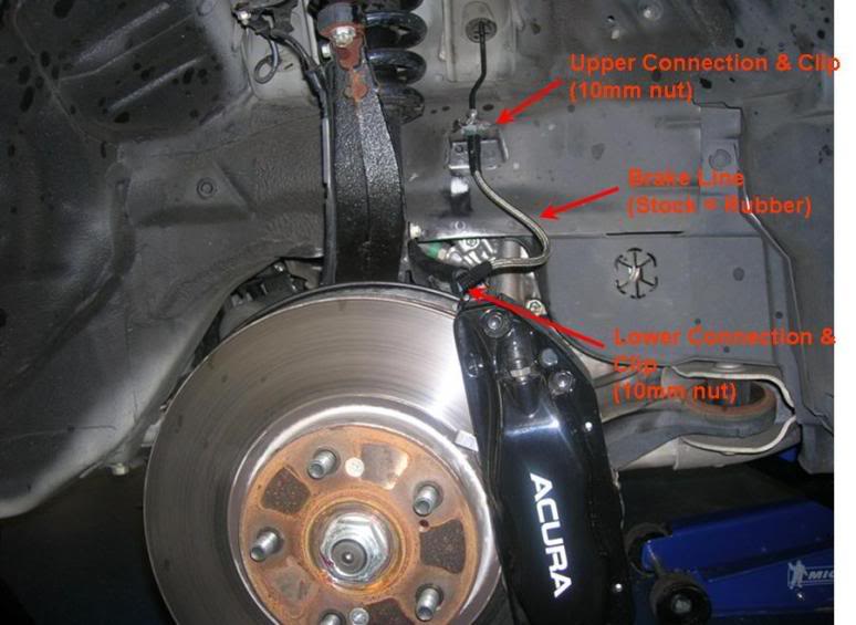 Brake Hydraulic Hose Rear-Left/Right DORMAN fits 96-04 Acura RL